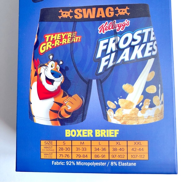 NEW Kellogg's Frosted Flakes "They're GR-R-Reat!" Boxer Brief Blue LARGE Men’s - Picture 7 of 12